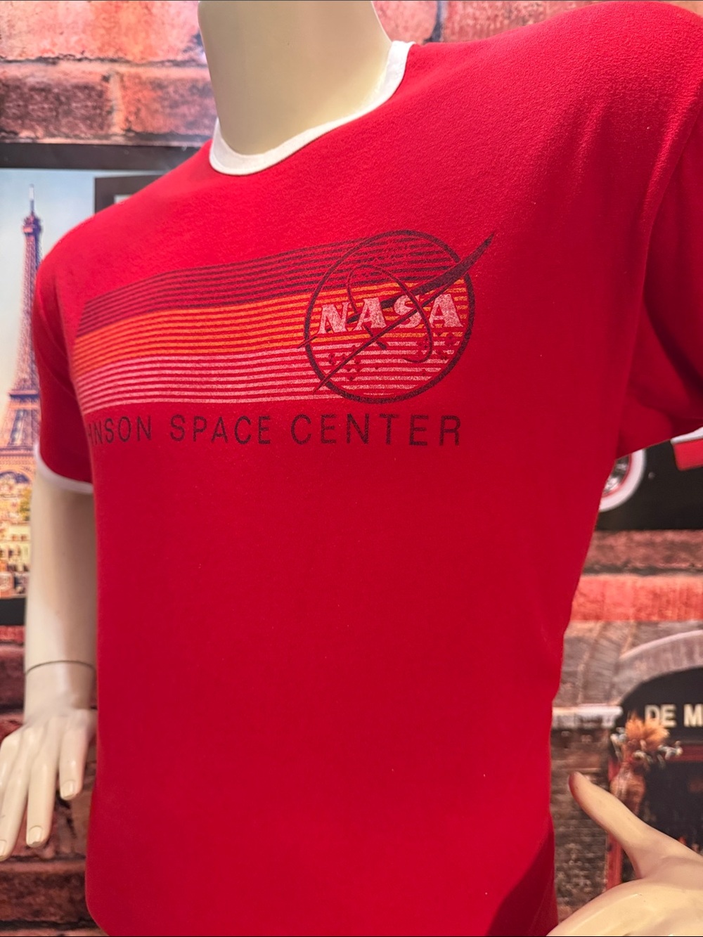 NASA Johnson Space Center Red Ringer Tee - Picture 11 of 14